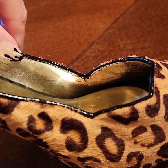 Guess by Marciano, Peep Toe Stiletto Heels, Size 6.5", Leopard Animal Print - Picture 10 of 10